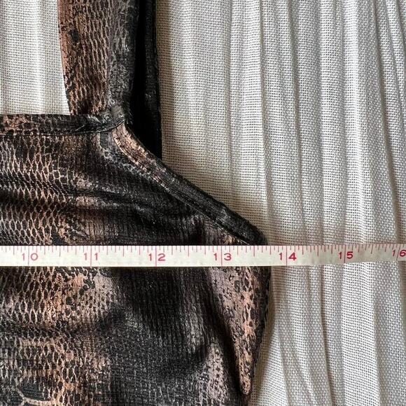 Snake print bodysuit in black - Picture 3 of 8